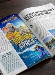 Anzeige „Sommerspaß“ in einem Magazin